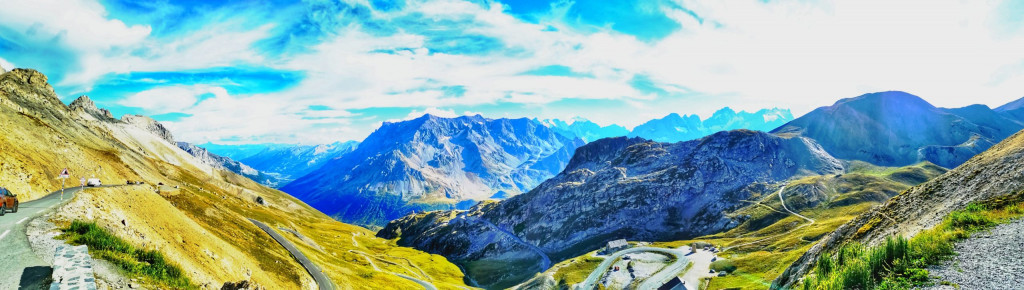Blick auf die Berge -Col du Galibier