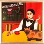 Projekt #MonParis. Seidenmalerei. "Im Dienste der Lietratur". Nur als Druck erhältlich.